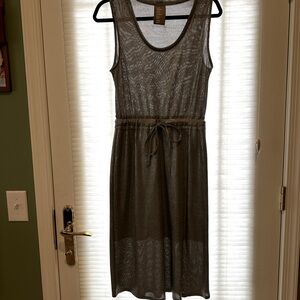 Anthropologie Dolan Silver Tank Dress